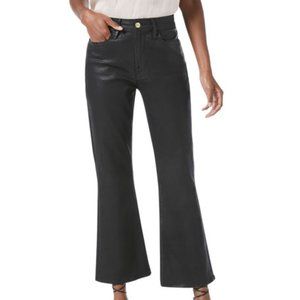 NWOT FRAME LE CROP MINI BOOT NOIR COATED- SZ 25